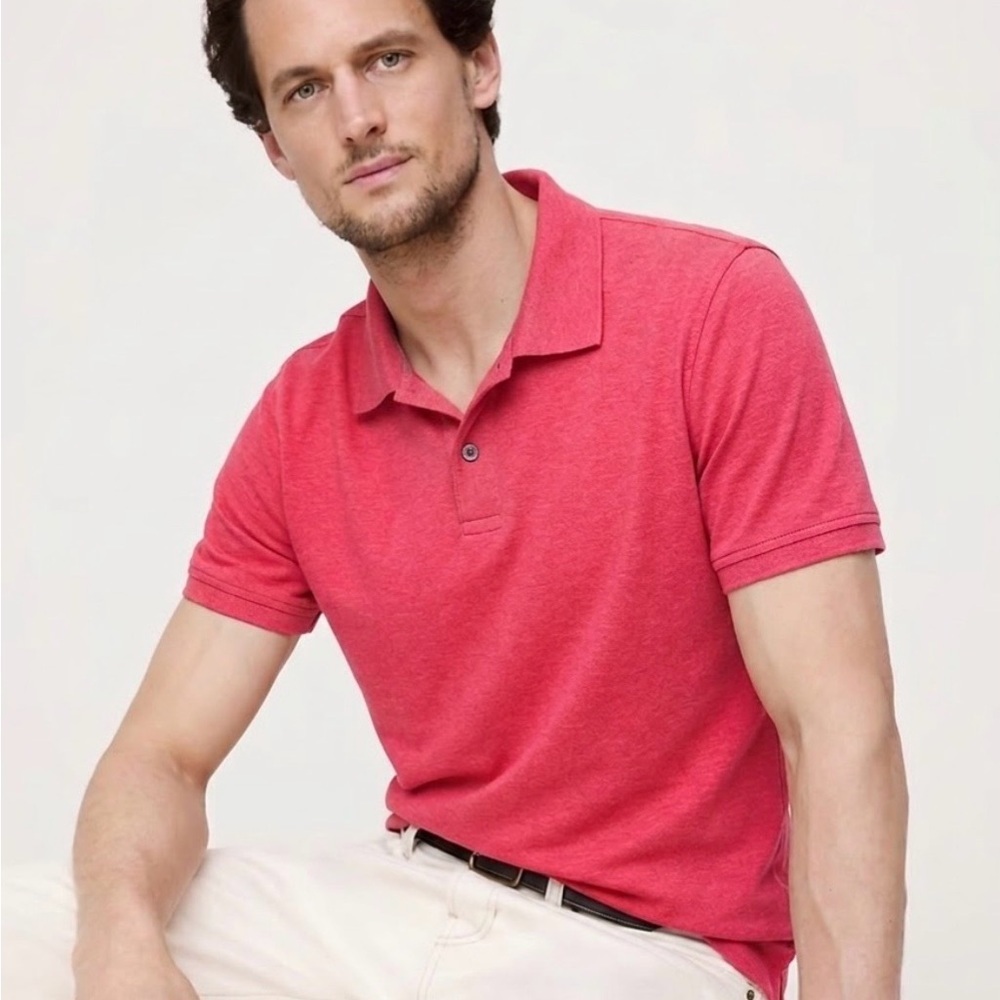 Banana Republic Vibrant Red Polo Shirt